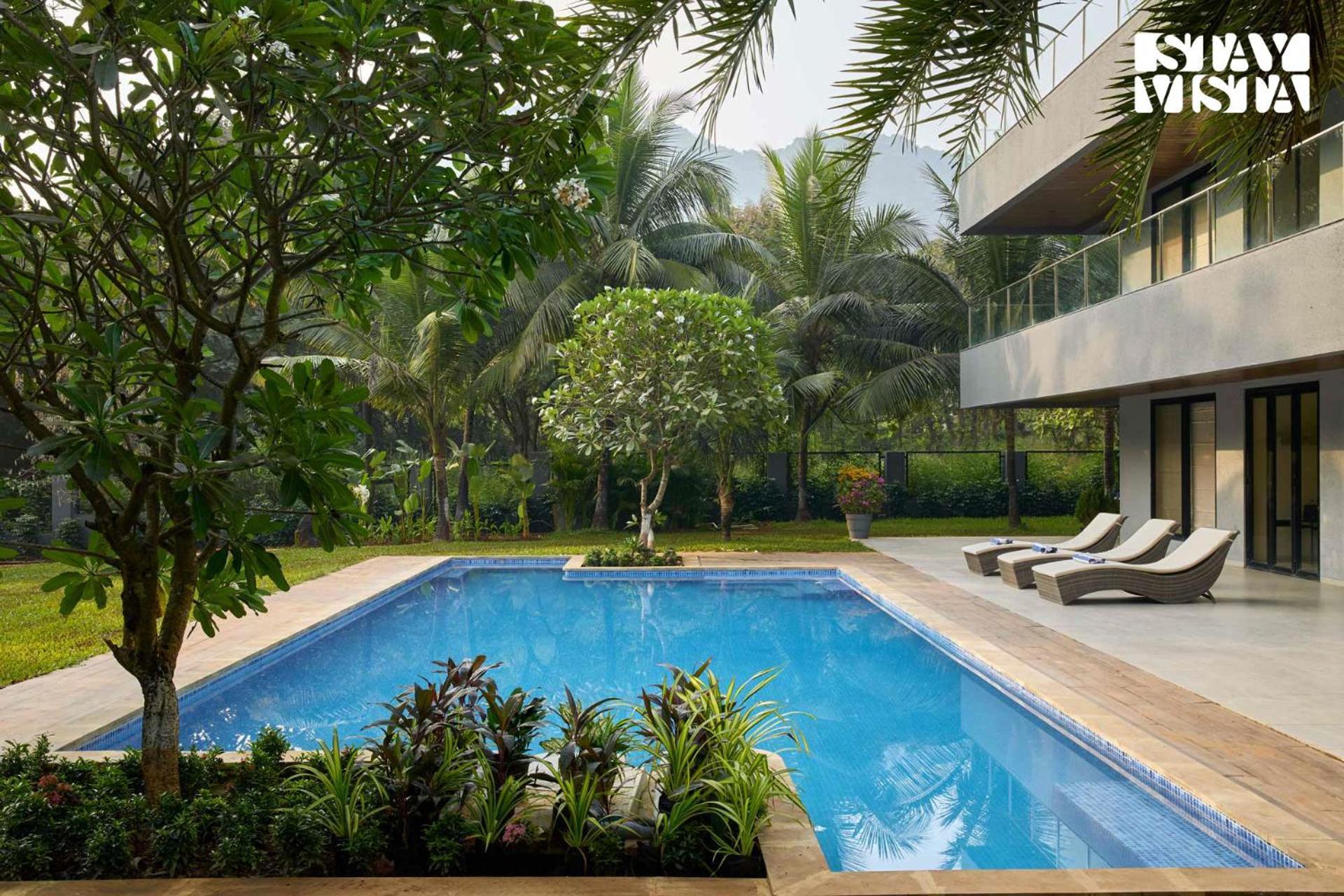 Reflection House By Stayvista With Pool, Terrace Bar, Indoor Games & Exquisite Interiors In A Nutshell Alibág Kültér fotó